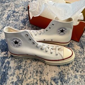 Converse White High-Top Sneakers brand new in the box. Women’s or men’s